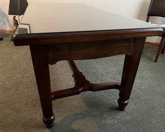 Desk includes glass top 65"W x 33"D x 29"H