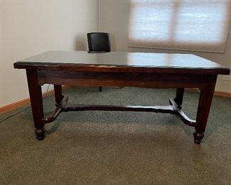 Desk includes glass top 65"W x 33"D x 29"H