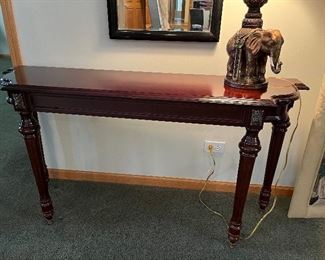 The Bombay Company console table 56"W x 15"D x 30"H