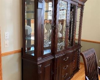 Bernhardt china cabinet 72"W x 18"D x 90"H