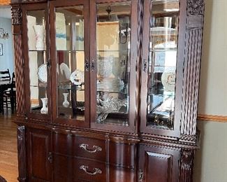 Bernhardt china cabinet 72"W x 18"D x 90"H