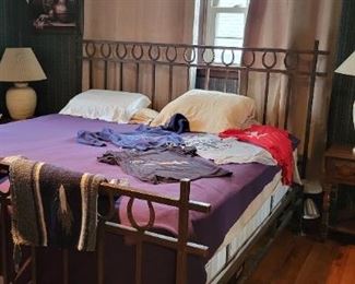 King size iron bed
