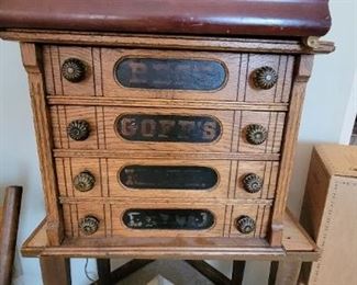 Antique thread chest