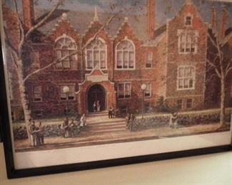 PERTH AMBOY HS SIGNED PRINT CLASS OF FIFTY FOUR