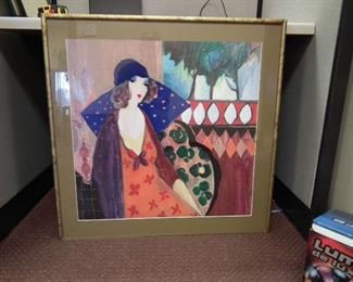 TARKAY REPRODUCTION FRAMED PRINT