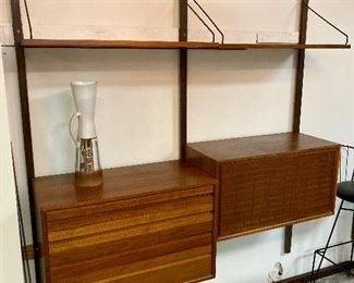 Poul Cadovious “Royal Cado System” wall unit. Extra pieces for these can still be purchased new!