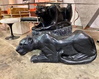 Sculptural panther dining table and coffee table