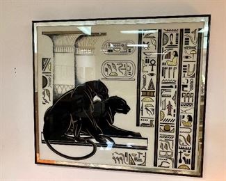 Mirrored panther art