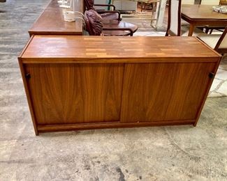 Teak sliding front server