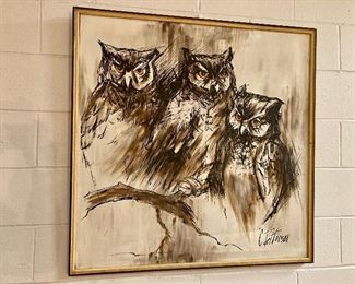 Owl painting