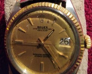 Authentic Rolex Oyster Perpetual Men's Watch 14K