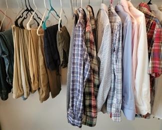 Men's Shirts Size M. Men's Pants Si ze 30 & 32/30