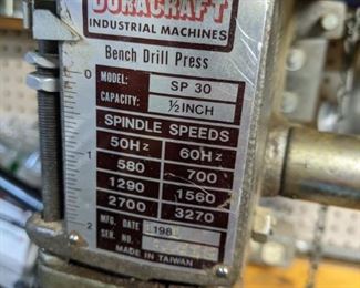 Bench Drill Press Mark