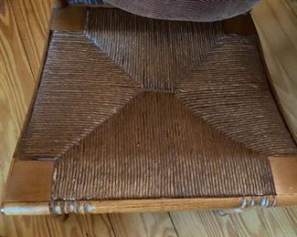 Cane bottom dining chair