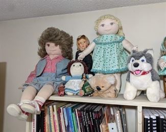 Stuffed animals and hand made dolls