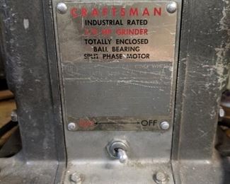 Craftsman label for Grinder