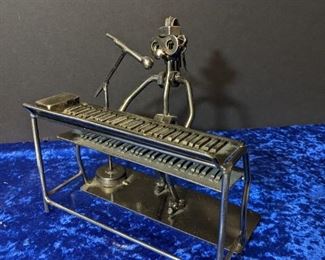 Keyboard Player. Metal Figurine