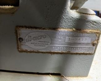 Metalworking Machine Label