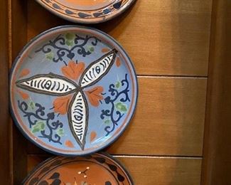 Pottery. plates small