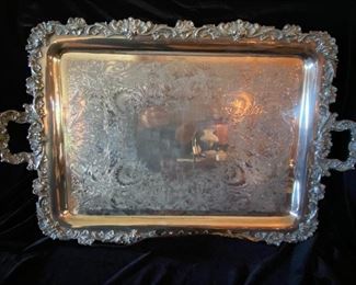 Sterling plated. tray