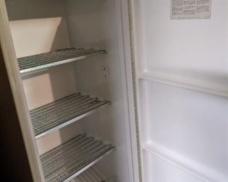 interior of freezer