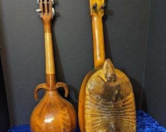 Ukuleles-- back view