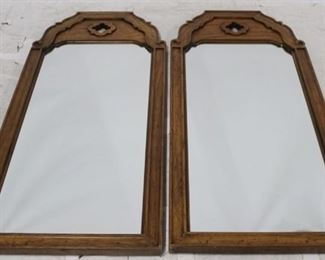 3261 - Vintage pair matching mirrors 51 x 22