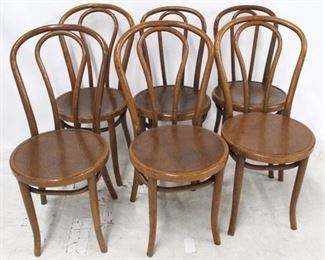 3270 - Matching set of 6 vintage bentwood chairs