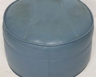 7000 - Blue baseball design ottoman 10 x 18 round