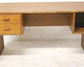 7029 - Vintage Teak Desk 28 3/4 x 51 1/2 x 23 1/2