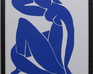 9007 - Blude Nude I on canvas by Henri Matisse 17 1/2 x 21 1/2