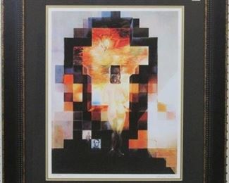 9017 - Lincoln Vision ltd ed giclee 29/250 by S Dali 26 1/2 x 31