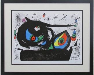 9025 - Contemporary print by Joan Miro 15 1/2 x 18 1/2
