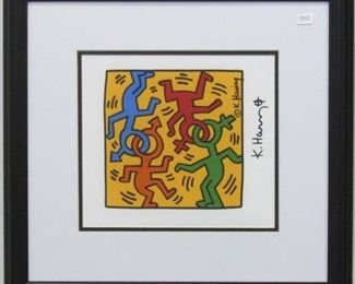 9028 - Heritage of Pride print by Keith Haring 18 x 17