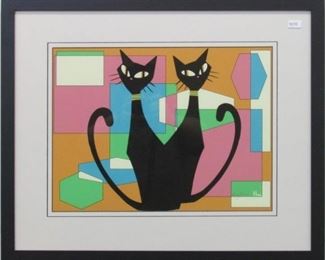 9034 - Here is Looking at You by Ivy Lowe Pencil signed 23 1/2 x 19 1/2