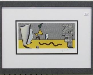 9039 - Figures print by Roy Lichtenstein 18 1/2 x 13 1/2