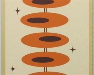 9045 - Ovals & Stars on canvas 25 x 19 1/2