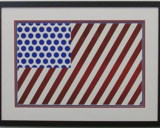 9050 - Forms in Space giclee by Roy Lichtenstein 29 x 21 1/2
