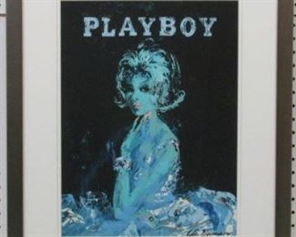 9054 - Playboy cover giclee by Leroy Neiman 21 x 25 1/2