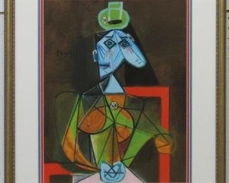 9061 - Femme Dans Un Fauteuil giclee by Picasso 22 x 25 1/2