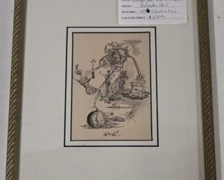 9073 - Salvidor Dali "Through Rose Colored Glasses 1946 11.25 x 13.5