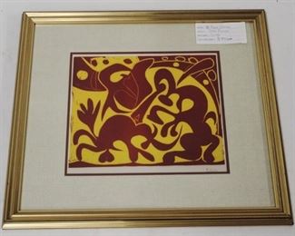 9077 - Picasso "La Pique/Denae" 19.5 x 18