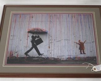 9083 - Banksy Framed Print 21 x 28
