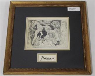 9086 - Picasso Erotic Print 1969 16 x 16.5