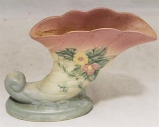 2 - Hull Cornucopia Vase 9 x 6 1/2