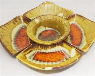 7 - 5pc. Ceramic Snack/Dip Set 15 x 15