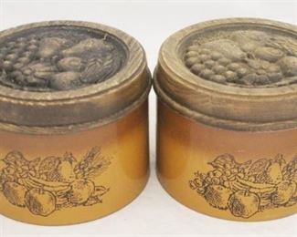 15 - 2pc. Metal Canister Set 5 1/2 x 4