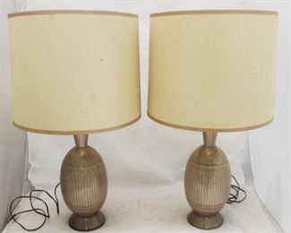 16 - Pair of Ceramic Lamps 30 1/2 tall