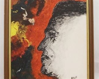 21 - Oil on Board - Signed Atkins 13 1/2 x 17 1/2