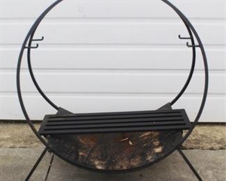 32 - Metal log holder 28 x 25 15
